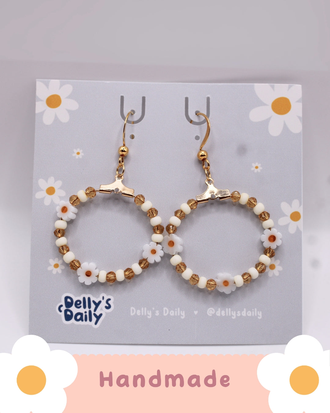 Delly's Daily Daisy Daydream Handmade Earrings