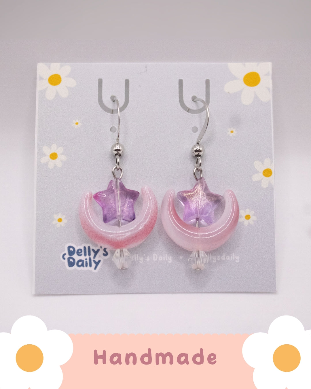 Delly's Daily Moonlit Whispers Handmade Earrings