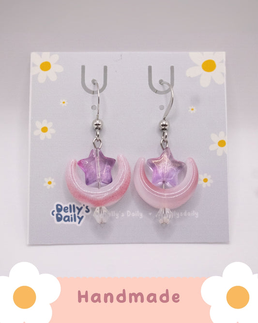 Delly's Daily Moonlit Whispers Handmade Earrings